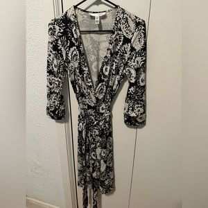 Diane Von Furstenberg vintage silk wrap dress, size 12